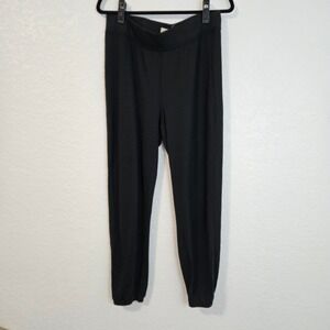 UGG Black Knit Lightweight Jogger Sweatpants Lounge Size L